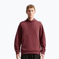 Men's training sweatshirt Nike 24.7 ImpossiblySoft Light Boulder/Black/Burgundy Crush