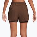Women's shorts Nike One Dri-Fit High-Waisted 3" 2In1 cacao wow/white 2