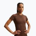 Women's training shirt Nike Pro Seamless Dri-Fit SS cacao wow 4