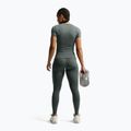 Women's leggings Nike One Seamless Front High-Waisted camo green/white 3