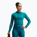 Women's training sweatshirt Nike Pro Seamless Full Zip Top bright spruce