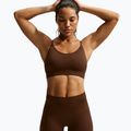 Women's shorts Nike Pro Seamless High-Waisted Biker 5" cacao wow