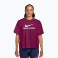Women's training shirt Nike Pro Dri-Fit Loose true berry/white