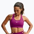 Women's sports bra Nike Swoosh Medium Support true berry/white 4