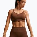 Women's sports bra Nike Pro Seamless Light Support Sports Bra cacao wow