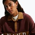 Women's sweatshirt Nike Studio Fleece Medium Weight mystic dates/light british tan/sail 5