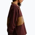 Women's sweatshirt Nike Studio Fleece Medium Weight mystic dates/light british tan/sail 6