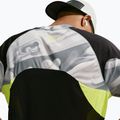Men's running shirt Nike Dri-FIT Printed SS smoke grey/black/light lemon twist 5