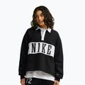 Women's sweatshirt Nike Studio Fleece Medium Weight total black/sail/sail