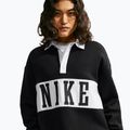Women's sweatshirt Nike Studio Fleece Medium Weight total black/sail/sail 4