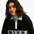 Women's sweatshirt Nike Studio Fleece Medium Weight total black/sail/sail 5