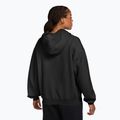 Women's sweatshirt Nike Studio Fleece Medium Weight Oversized Full Zip total black/sail 2