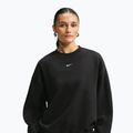 Women's sweatshirt Nike Studio Fleece Medium Weight total black/sail 4