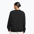 Women's sweatshirt Nike Studio Fleece Lightweight total black/sail 2