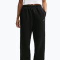 Women's trousers Nike Studio Fleece Medium Weight total black/sail 5