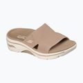 Women's slides SKECHERS Go Walk Arch Fit 2.0 Dakota brown 8