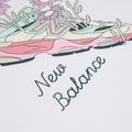 Children's set New Balance Floral Shoe Graphic Tee and Legging nb bright white 6