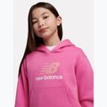 Children's sweatshirt New Balance FT Stacked Logo Hoodie pink satin 5