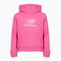 Children's sweatshirt New Balance FT Stacked Logo Hoodie pink satin 7
