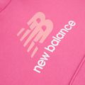 Children's sweatshirt New Balance FT Stacked Logo Hoodie pink satin 9
