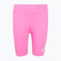 Children's shorts New Balance Stacked Logo Cycle pink satin