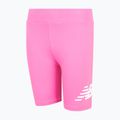 Children's shorts New Balance Stacked Logo Cycle pink satin 3