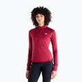 Women's running longsleeve New Balance Athletics Heat Grid 1/2 Zip podium red