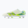 Football boots New Balance Furon Pro V9 SG white/alkaline green 3