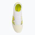 Children's football boots New Balance Furon Team V9 FG white/alkaline green 5