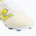 Children's football boots New Balance Furon Team V9 FG white/alkaline green 7