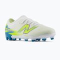 Children's football boots New Balance Furon Team V9 FG white/alkaline green