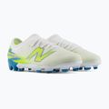 Children's football boots New Balance Furon Team V9 FG white/alkaline green 4