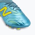 Children's football boots New Balance Tekela Team V5 FG metallic blue/alkaline green 7
