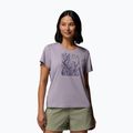 Women's T-shirt Columbia Parsons Point Scoop Tee lavender pearl heather/canopy view