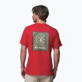 Men's T-shirt Columbia CSC Basic Logo Back Tee mountain red/linework c badge 3