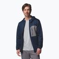 Men's trekking sweatshirt Columbia Tall Heights Hdd Grid Fleece Full Zip collegiate navy/city grey 4