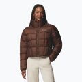 Women's insulated jacket Columbia Puffect III Cropped tobacco