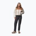 Women's insulated jacket Columbia Puffect III Cropped dark stone/camel brown 2
