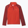 Children's fleece sweatshirt Columbia Glacial Half Zip super sonic/red oxide