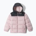 Children's insulated jacket Columbia Puffect Hooded Mineral Pink/Black