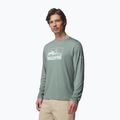 Men's longsleeve Columbia Parsons Point LS Graphic Tee sedona sage heather framed peakscape 4