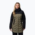 Women's down coat Columbia Mountain Croo III Mid Down stone green/black