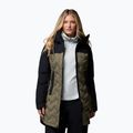 Women's down coat Columbia Mountain Croo III Mid Down stone green/black 5