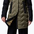 Women's down coat Columbia Mountain Croo III Mid Down stone green/black 9
