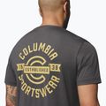 Men's T-shirt Columbia Parsons Point SS Back Graphic Tee black heather blocky banner button 6