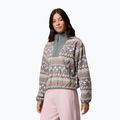 Women's fleece sweatshirt Columbia Sequoia Grove II Printed Half Zip Iron Wizard Island 4