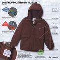 Children's insulated jacket Columbia Nordic Strider III tobacco 4
