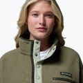 Women's fleece sweatshirt Columbia Helvetia II Cropped Half Snap Fleece stone green/safari 5