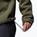 Women's fleece sweatshirt Columbia Helvetia II Cropped Half Snap Fleece stone green/safari 6