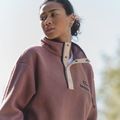 Women's fleece sweatshirt Columbia Helvetia II Cropped Half Snap Fleece antique mauve/mineral pink 9